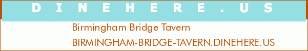 Birmingham Bridge Tavern