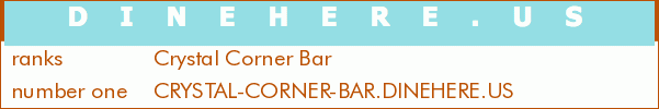Crystal Corner Bar