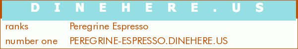 Peregrine Espresso