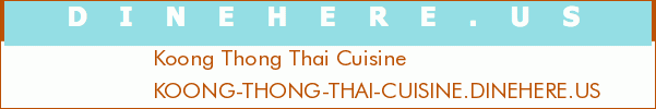 Koong Thong Thai Cuisine