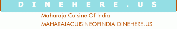 Maharaja Cuisine Of India
