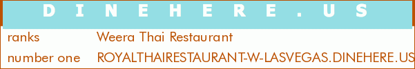 Weera Thai Restaurant