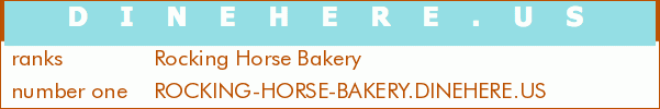 Rocking Horse Bakery