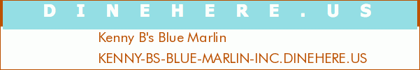 Kenny B's Blue Marlin