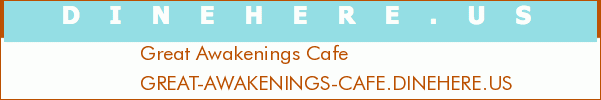 Great Awakenings Cafe