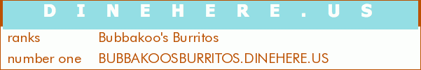 Bubbakoo's Burritos