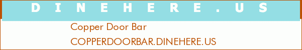 Copper Door Bar
