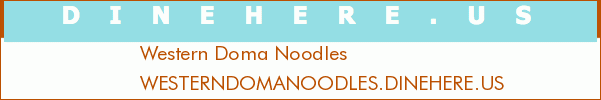 Western Doma Noodles