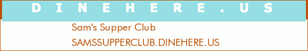 Sam's Supper Club
