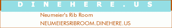 Neumeier's Rib Room