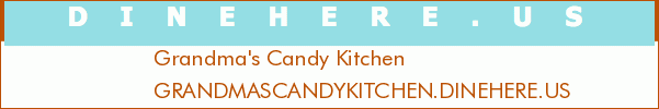 Grandma's Candy Kitchen