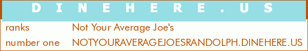 Not Your Average Joe's