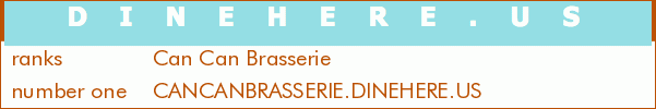 Can Can Brasserie