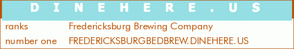 Fredericksburg Brewing Company