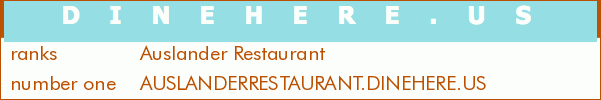 Auslander Restaurant