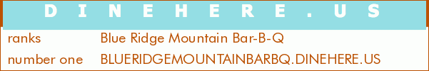Blue Ridge Mountain Bar-B-Q
