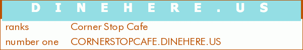 Corner Stop Cafe