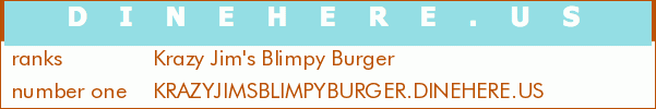 Krazy Jim's Blimpy Burger