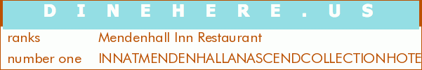Mendenhall Inn Restaurant
