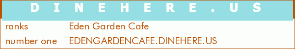 Eden Garden Cafe