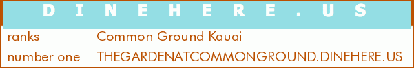 Common Ground Kauai