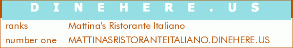Mattina's Ristorante Italiano