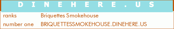 Briquettes Smokehouse