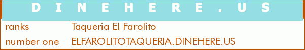 Taqueria El Farolito
