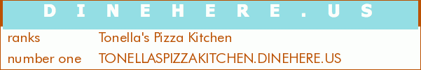 Tonella's Pizza Kitchen