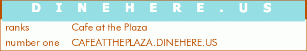 Cafe at the Plaza