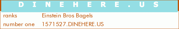 Einstein Bros Bagels