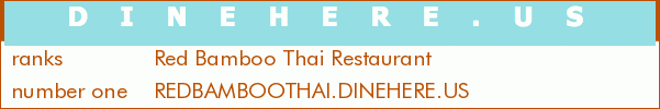Red Bamboo Thai Restaurant