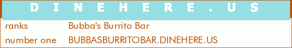 Bubba's Burrito Bar