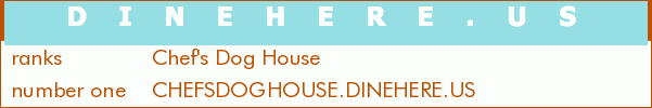 Chef's Dog House