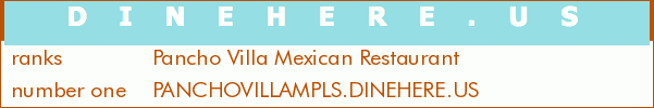 Pancho Villa Mexican Restaurant