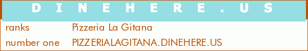Pizzeria La Gitana