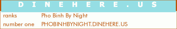 Pho Binh By Night