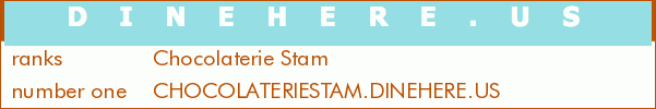 Chocolaterie Stam