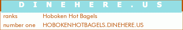 Hoboken Hot Bagels