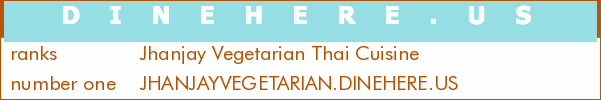 Jhanjay Vegetarian Thai Cuisine