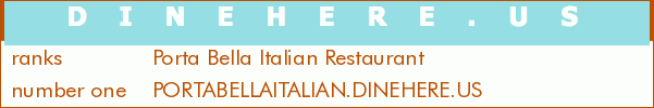 Porta Bella Italian Restaurant