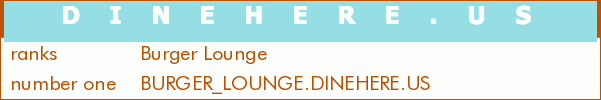 Burger Lounge