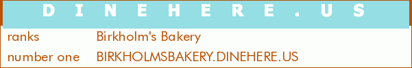 Birkholm's Bakery