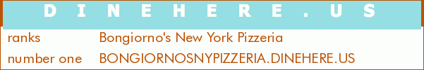 Bongiorno's New York Pizzeria