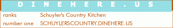 Schuyler's Country Kitchen