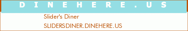 Slider's Diner