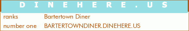 Bartertown Diner