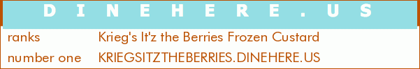 Krieg's It'z the Berries Frozen Custard