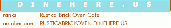 Rustica Brick Oven Cafe