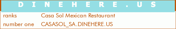 Casa Sol Mexican Restaurant
